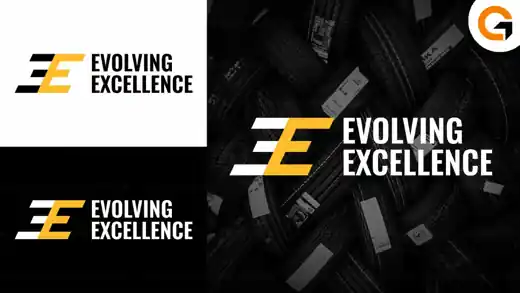 Evolving Excellence logo and brand identity presentation