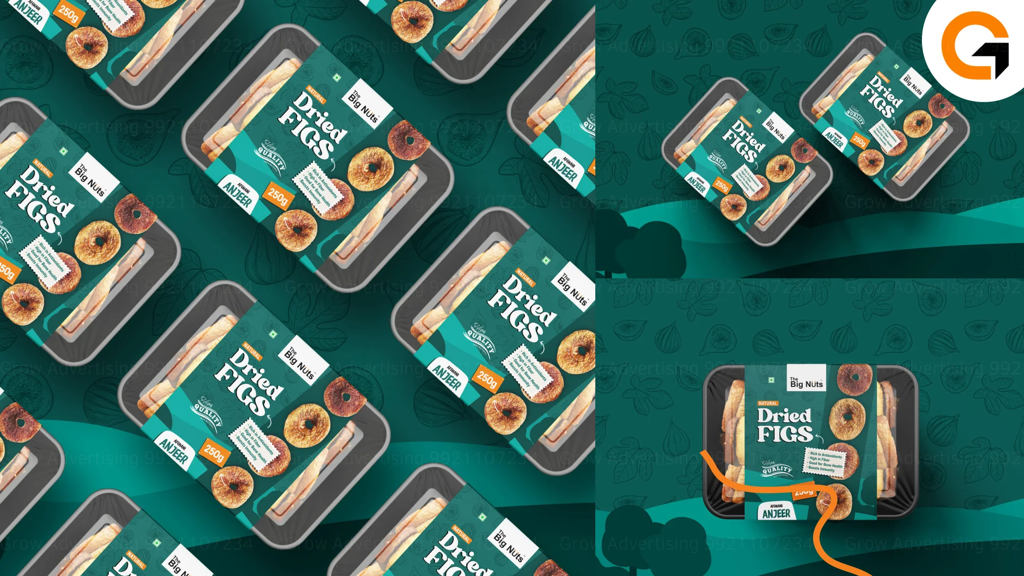 Dried figs packaging