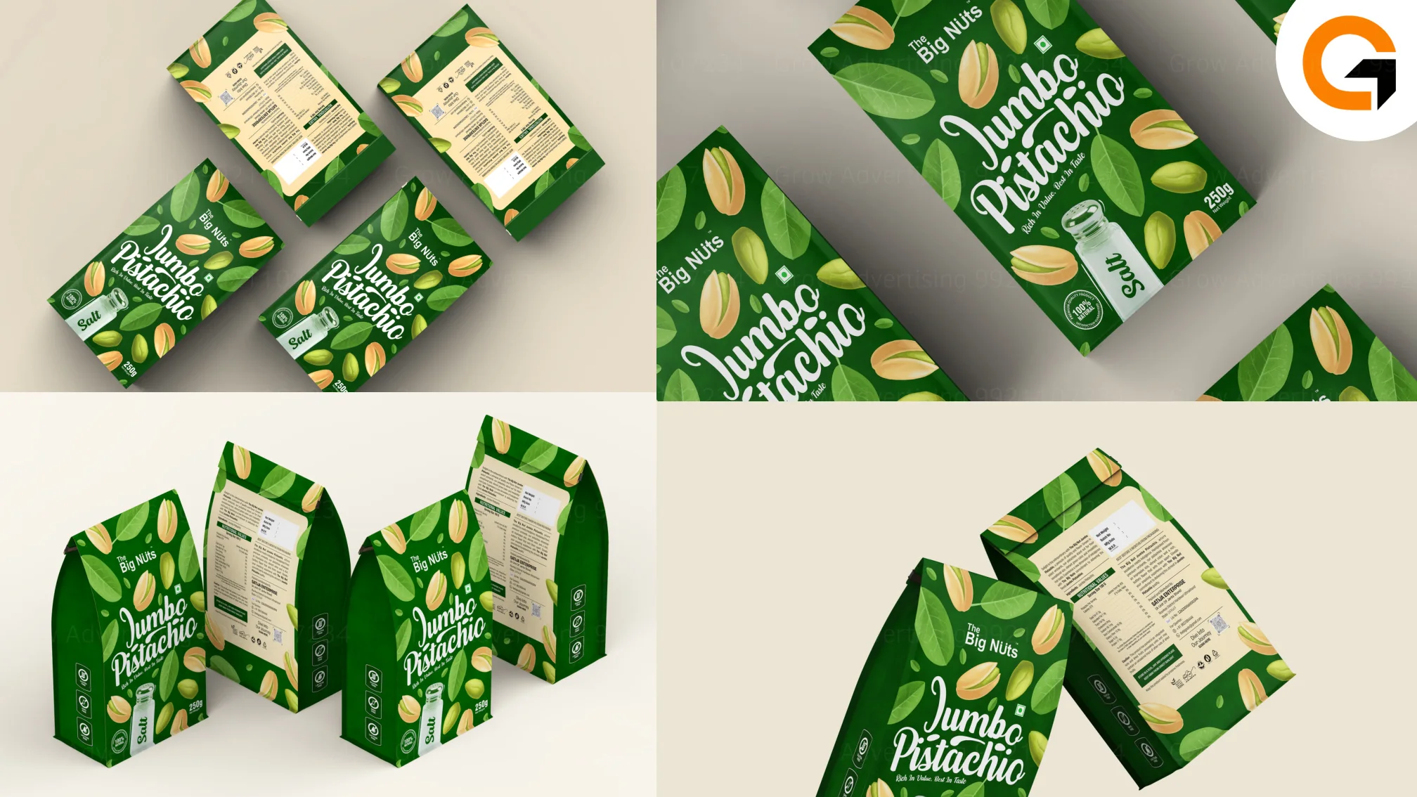 Jumbo pistachio packaging